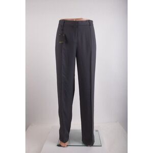 Massimo Dutti Womans Dress Pants EU 42 US 10 Blue Gray Wide Leg 5049/702 NWT
